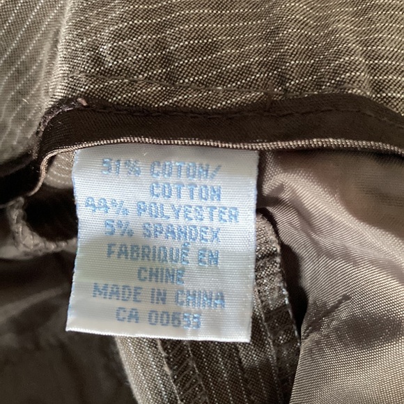 Gray Pinstripe Smart Set Trousers - Picture 4 of 4